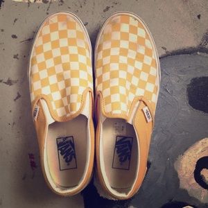Yellow checkered vans